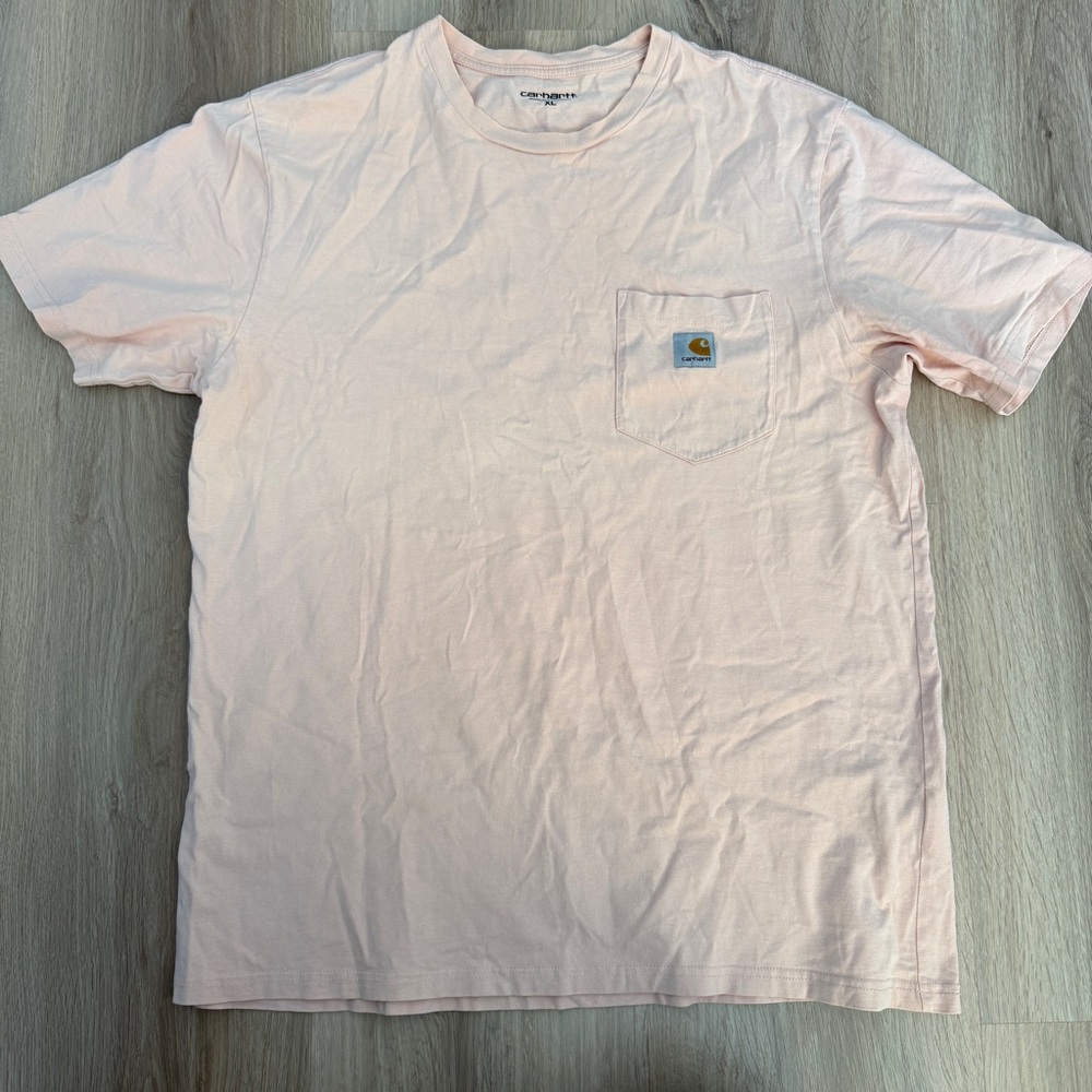 Carhartt Men's Light Pink Short Sleeve Tee